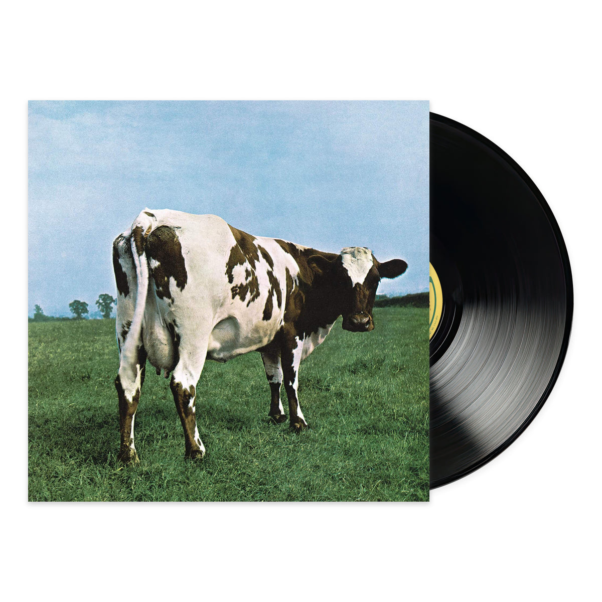 Pink Floyd – Atom Heart Mother, 1970 US black vinyl sleeve and record on white