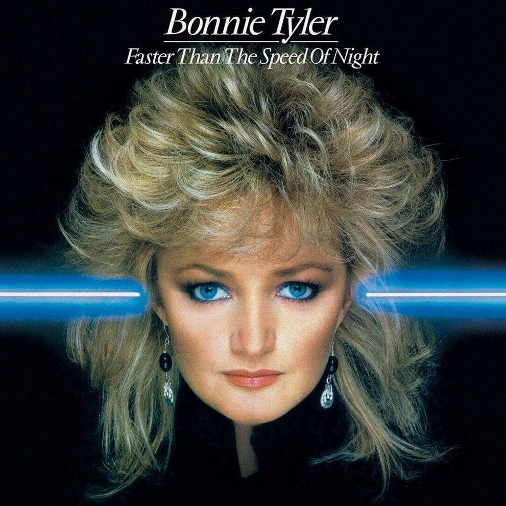 Bonnie Tyler – Faster Than The Speed Of Night, 2018 transparent blue vinyl front sleeve