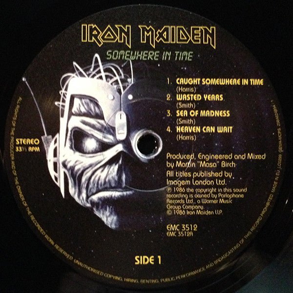 Iron Maiden - Somewhere In Time Vinyl