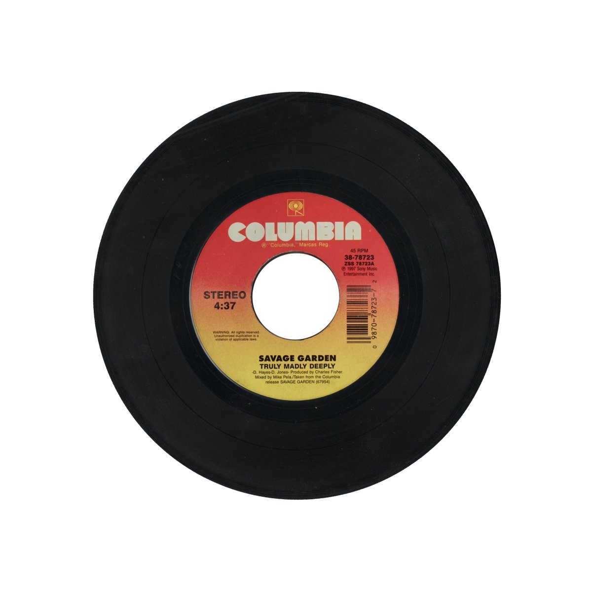 Savage Garden - Truly Madly Deeply 7" Vinyl