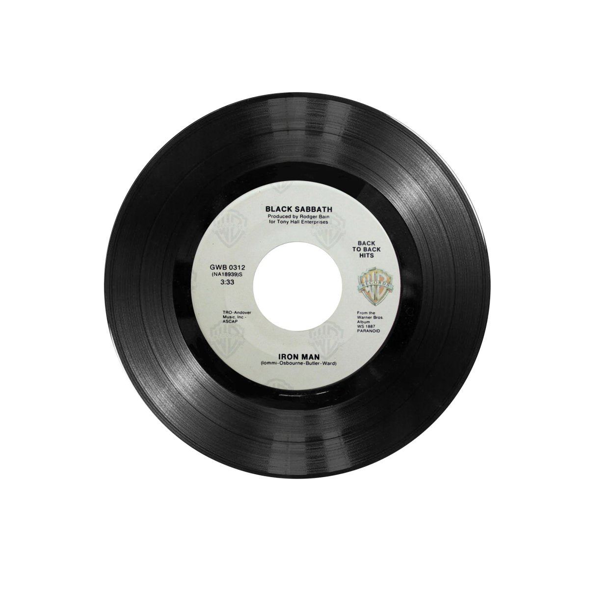 Black Sabbath - Paranoid / Iron Man 7" Vinyl