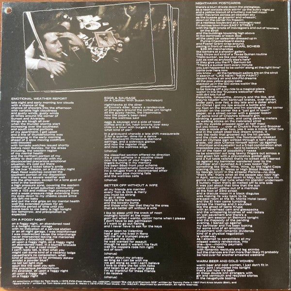 Tom Waits - Nighthawks At The Diner Vinyl