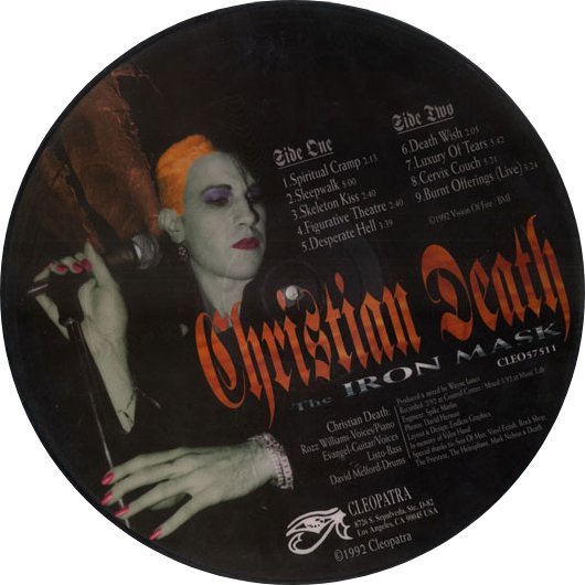 Christian Death featuring Rozz Williams - The Iron Mask Vinyl Vinyl