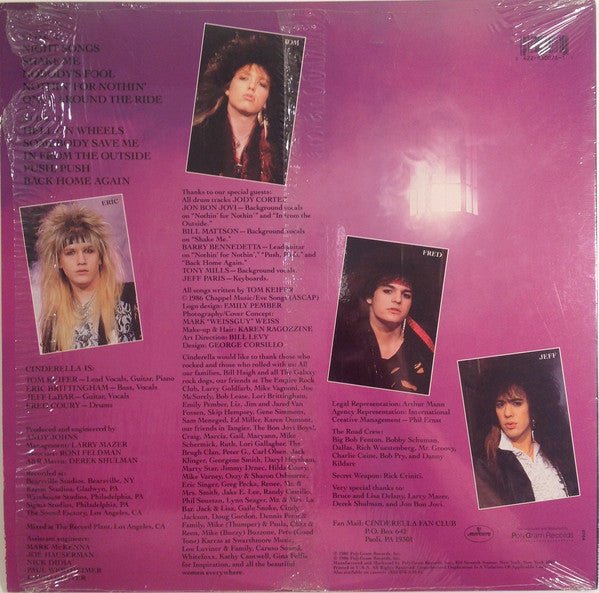 Cinderella - Night Songs Vinyl Vinyl