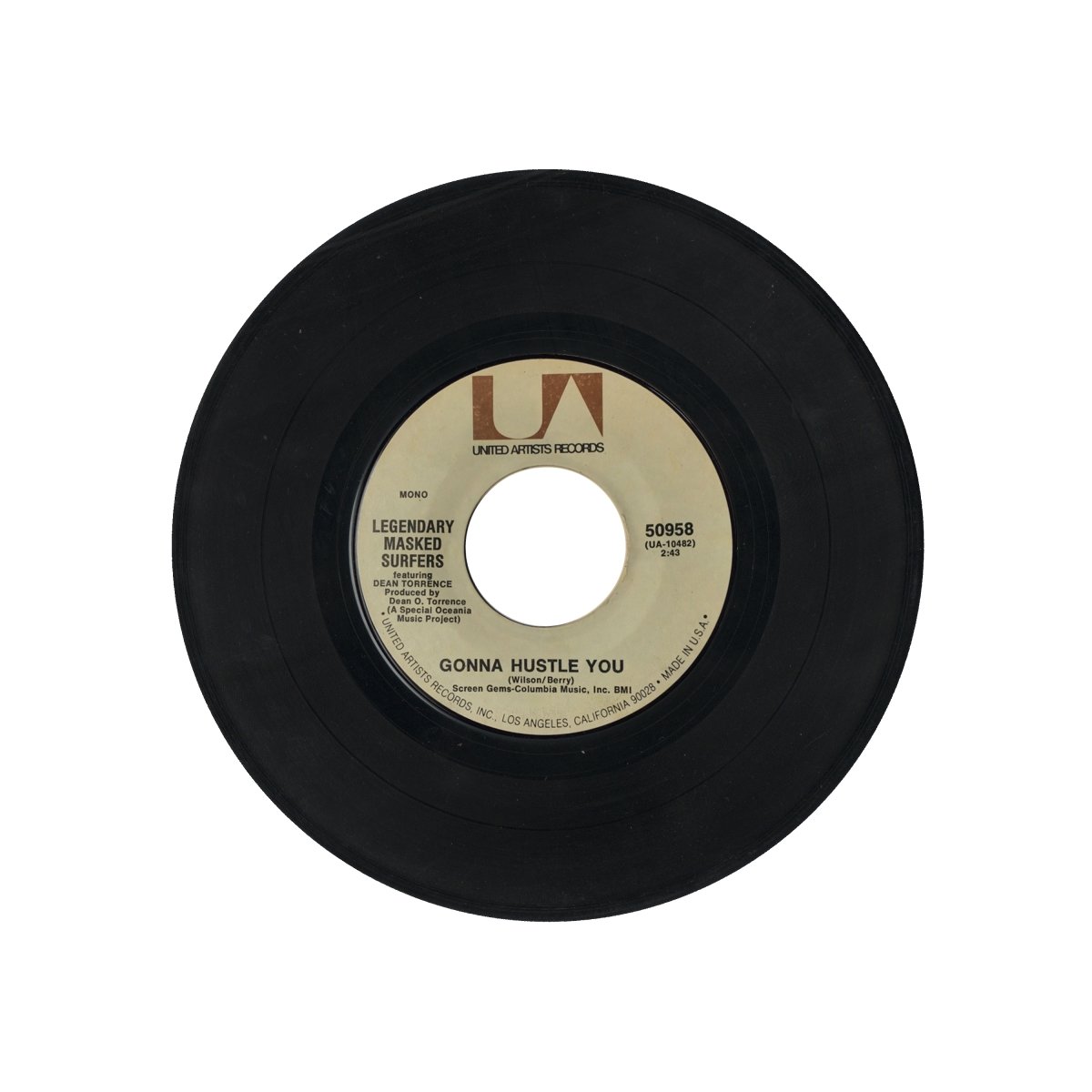 Legendary Masked Surfers Featuring Dean Torrence - Gonna Hustle You / Summertime, Summertime 7" Vinyl