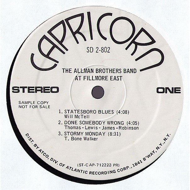 The Allman Brothers Band - The Allman Brothers Band At Fillmore East Vinyl
