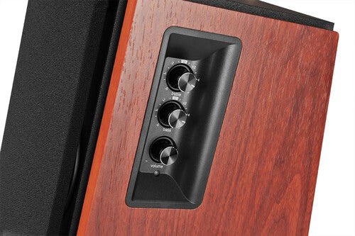Edifier R1700BT Bluetooth Wireless 2.0 Book Shelf Speakers - 66 Watts Wood Grain Speakers Vinyl