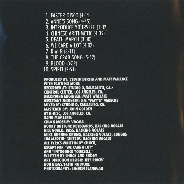 Faith No More - Introduce Yourself CD Vinyl