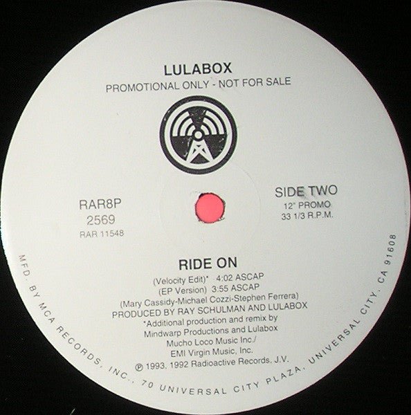 Lulabox - Ride On Vinyl Vinyl