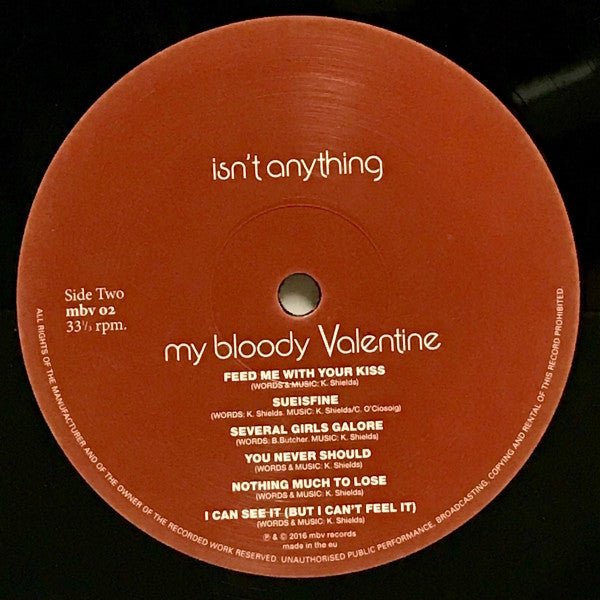 My Bloody Valentine - Isn't Anything (Alternative Cut 2018) Vinyl Vinyl