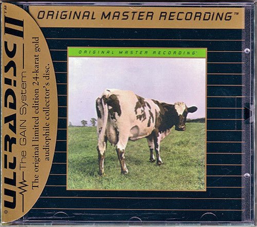 Pink Floyd - Atom Heart Mother Great copy from a real record store. handfull of small scratches that don't affect play. Case has a couple of cracks. It does come with the original paper that was wrapped around the case in the shrink. Very Good Plus (VG+) Vinyl