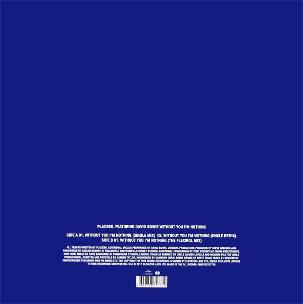 Placebo Featuring David Bowie - Without You I'm Nothing Vinyl Vinyl