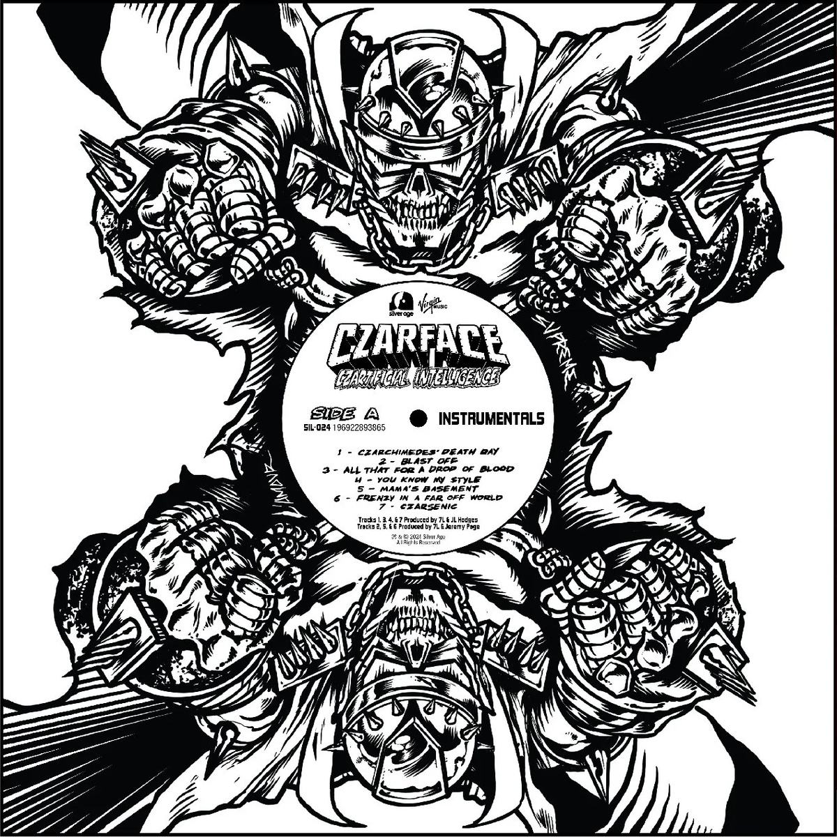 Czarface — Czartificial Intelligence Instrumentals — complete front sleeve
