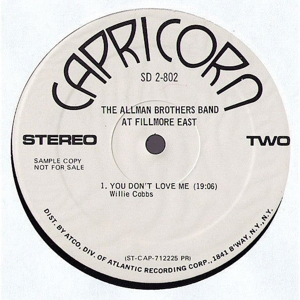 The Allman Brothers Band - The Allman Brothers Band At Fillmore East Vinyl