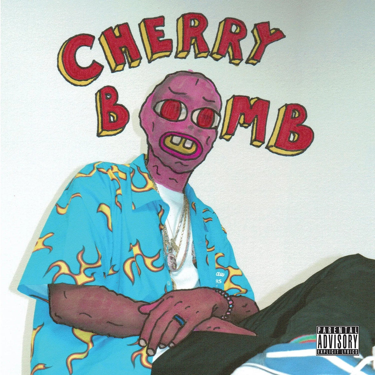 tyler cherry bomb blue mask — complete front sleeve