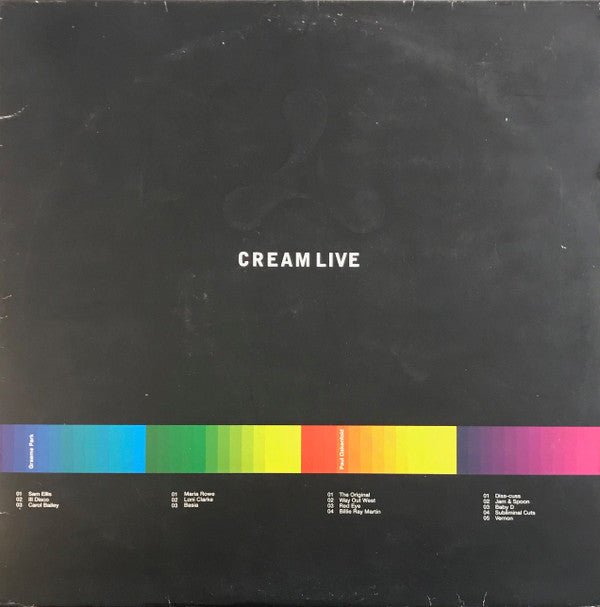 Various - Cream Live Vinyl Vinyl