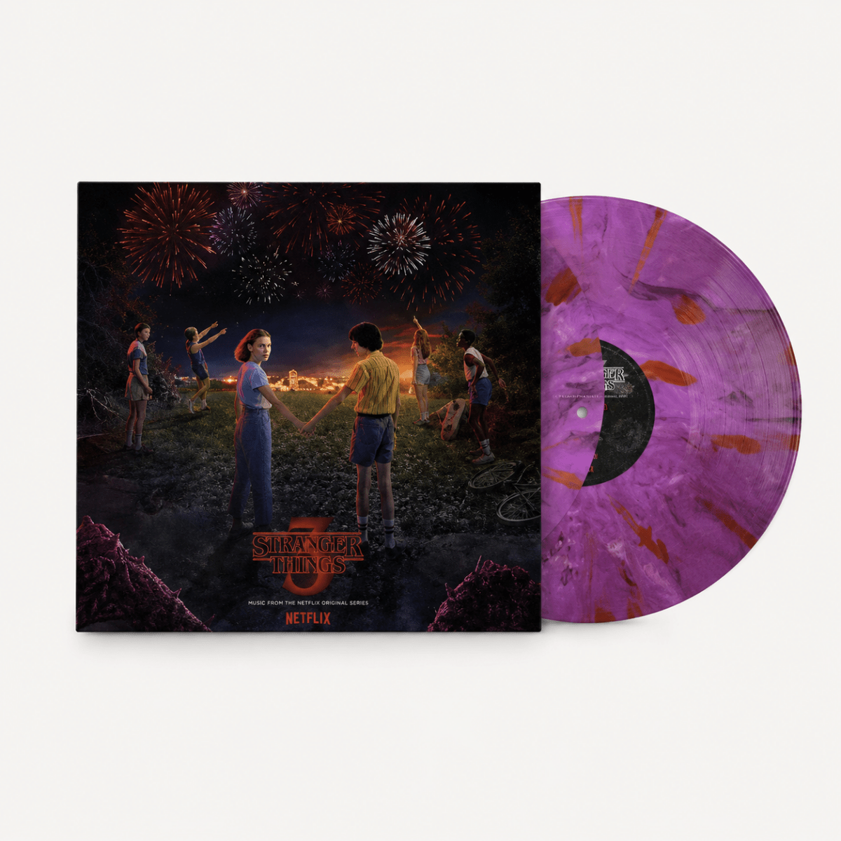 Various - Stranger Things 3: (Music From The Netflix Original Series) Great copy from a real record shop. All our used records are washed with a Degritter sonic cleaner. No 7", no poster or trading cards Near Mint (NM or M-) Vinyl