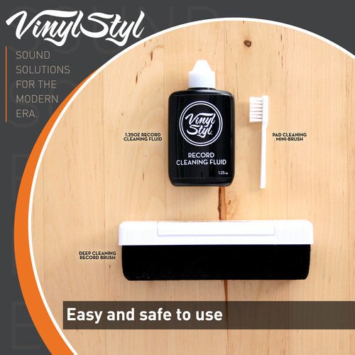Vinyl Styl® VS - A - 004 LP Vinyl Record Deep Cleaning System With Pad and Cleaning Fluid Record Cleaning Kit Vinyl