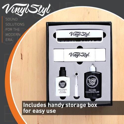 Vinyl Styl® VS - A - 009 Ultimate Vinyl Record Care Kit - Record & Stylus Brushes And Fluid Vinyl Supplies Vinyl