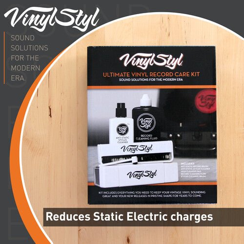 Vinyl Styl® VS - A - 009 Ultimate Vinyl Record Care Kit - Record & Stylus Brushes And Fluid Vinyl Supplies Vinyl