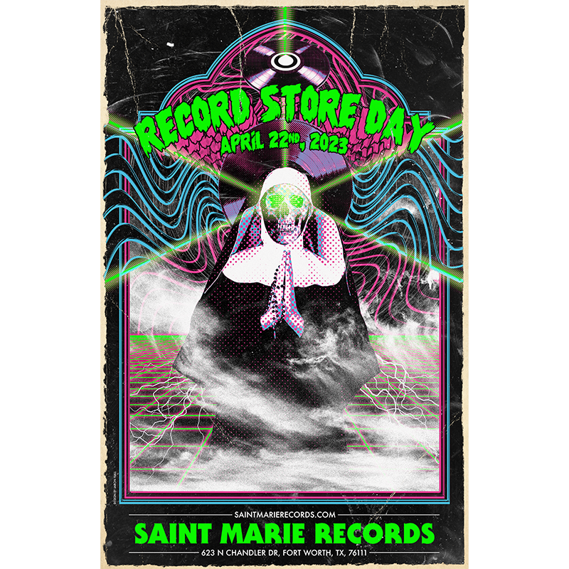 Saint Marie Records 2023 Record Store Day Poster
