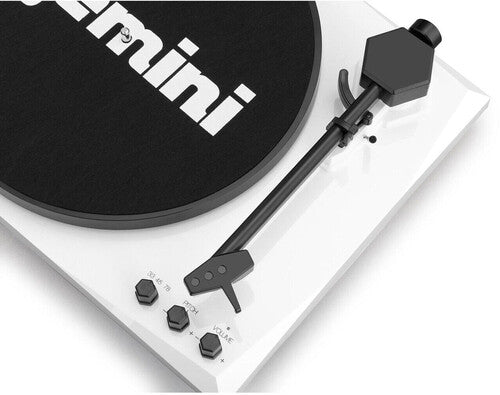 Gemini TT-900BW Stereo Turntable Music System Bluetooth 50 Watt (Black/White) Vinyl