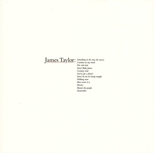 James Taylor - James Taylor's Greatest Hits Vinyl