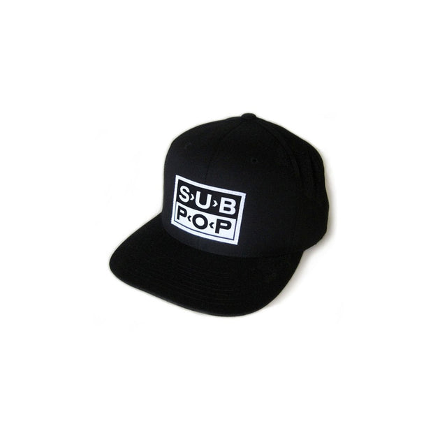 SUB POP - Black Logo Snapback Hat Vinyl