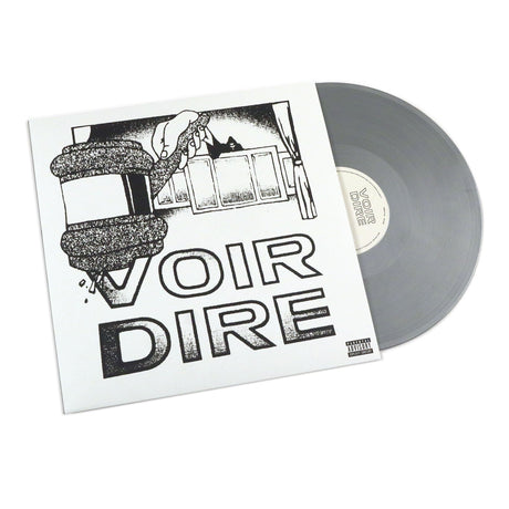 Earl Sweatshirt & The Alchemist - Voir Dire — sleeve with silver vinyl on white