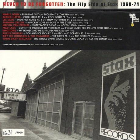 Various - Never To Be Forgotten - The Flip Side Of Stax 1968-1974 7" Box Set Vinyl