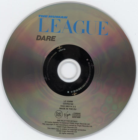 The Human League : Dare (CD, Album, RE, RM, Arv)