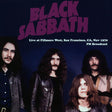 Black Sabbath - Live at Fillmore West, San Francisco, CA, Nov 1970 Records & LPs Vinyl