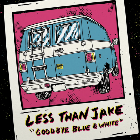 Goodbye Blue And White Baby Pink, Blue & Purple Tri-Coloured A/B Side LP