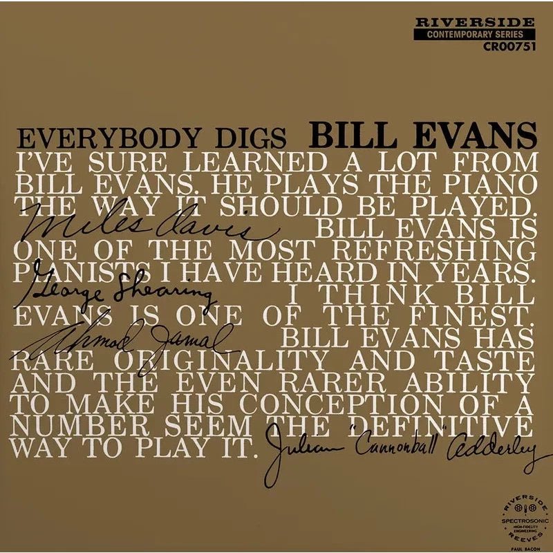 Bill Evans - Everybody Digs Bill Evans Vinyl