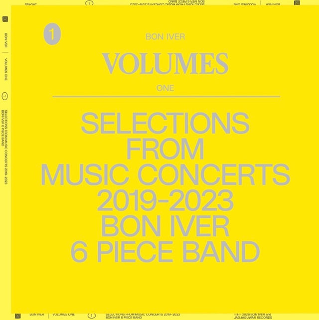 Bon Iver - Volumes: One - Selections From Music Concerts 2019 - 2023 Bon Iver 6 Piece Band Vinyl Vinyl