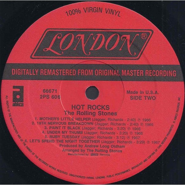 The Rolling Stones - Hot Rocks 1964-1971 Vinyl
