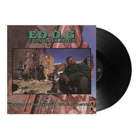 Ed O.G & Da Bulldogs — Life Of A Kid In The Ghetto, square sleeve with black vinyl on white