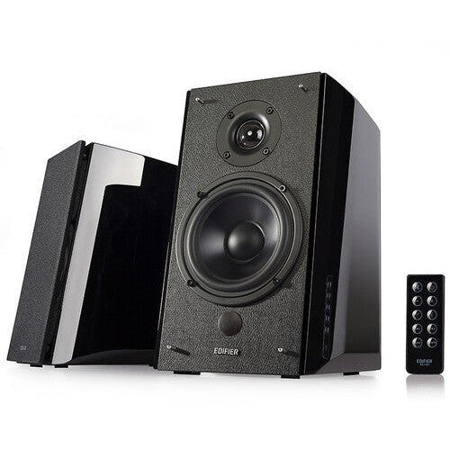 Edifier 4001369 R2000DB Black 2.0 Book Shelf Speakers Bluetooth Wireless - 120 Watts Vinyl