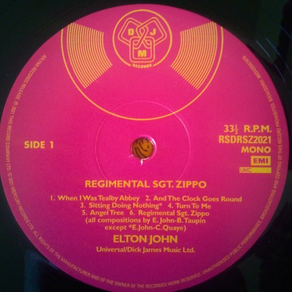 Elton John - Regimental Sgt. Zippo Vinyl