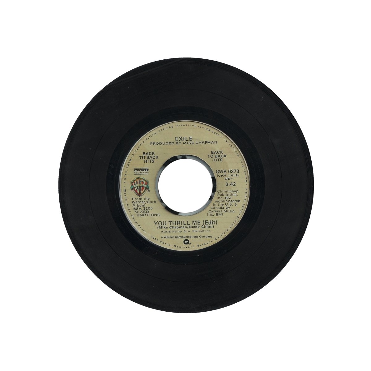 Exile (7) - You Thrill Me / Kiss You All Over 7" Vinyl