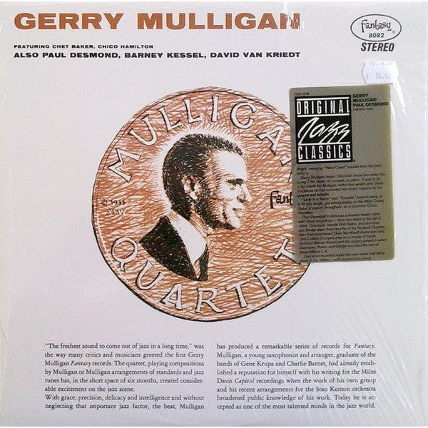 Gerry Mulligan Quartet Featuring Chet Baker, Chico Hamilton Also Paul Desmond, Barney Kessel, David Van Kriedt* - Gerry Mulligan/Paul Desmond Vinyl