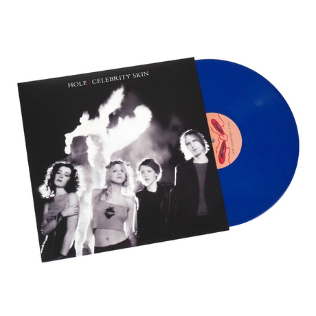 Hole — Celebrity Skin, sleeve and stolen water blue vinyl on white