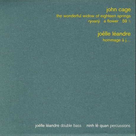 John Cage, Joëlle Léandre - The Wonderful Widow Of Eighteen Springs CD Vinyl