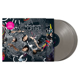 Ladytron – Velocifero sleeve, poster and two silver vinyl records on white