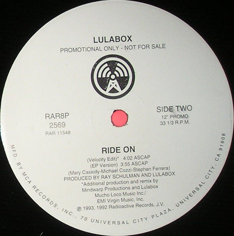 Lulabox - Ride On Vinyl Vinyl