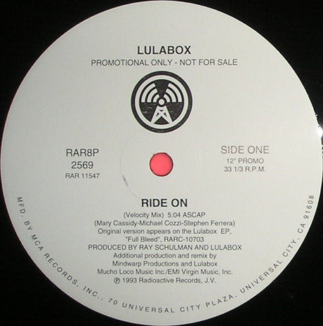 Lulabox - Ride On Vinyl Vinyl