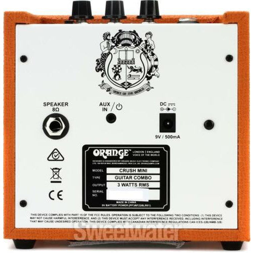 Orange Micro Crush CR3 Amplifier Vinyl