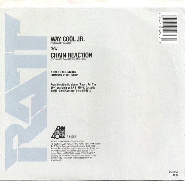 Ratt - Way Cool Jr. Vinyl Vinyl