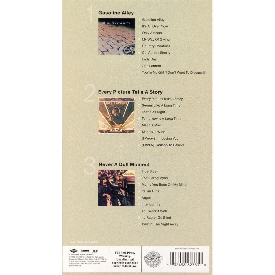 Rod Stewart - Chronicles | 3 Classic Albums CD Box Set Vinyl