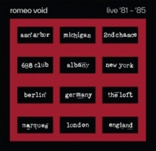 Romeo Void - The Best Of Romeo Void Live '81 - '85 Vinyl Vinyl